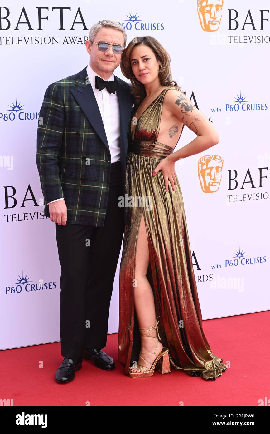 London, UK. 14th May, 2023. Martin Freeman and Rachel Mariam attending
