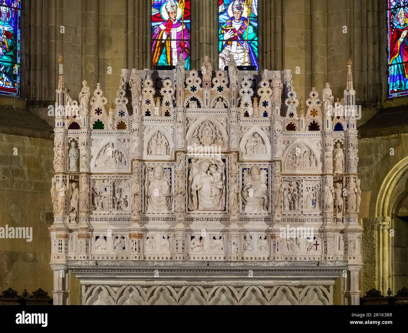 Arezzo Cathedral presbytery Arch of Saint Donatus Stock Photo Alamy