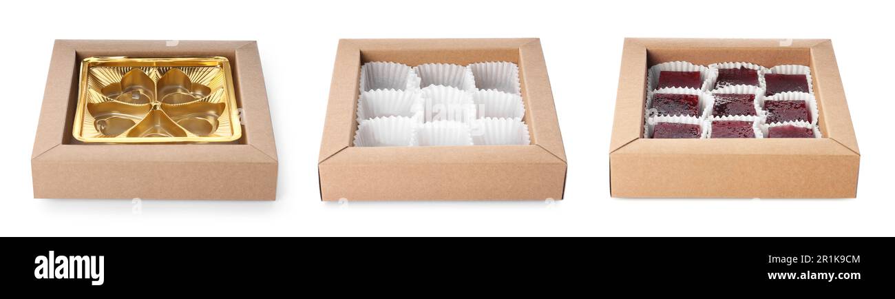 Empty 2024 candy boxes