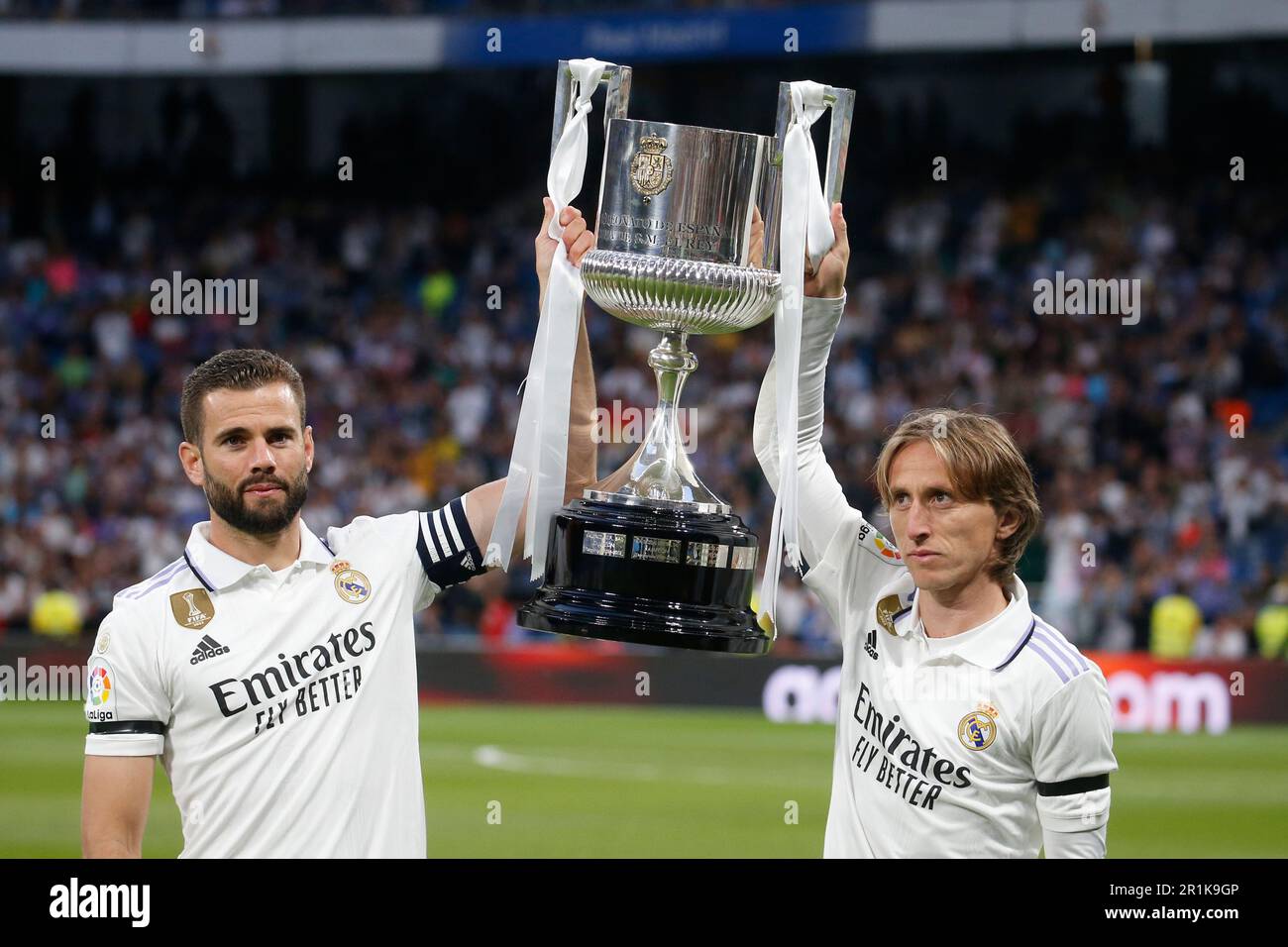 Maillot Match Porté Real Madrid Luka Modrić - Copa Del Rey 2012 Vs Celta De Vigo, Produit Officiel