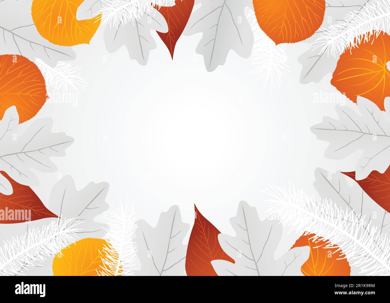 Decorative leaves background Stock Vector