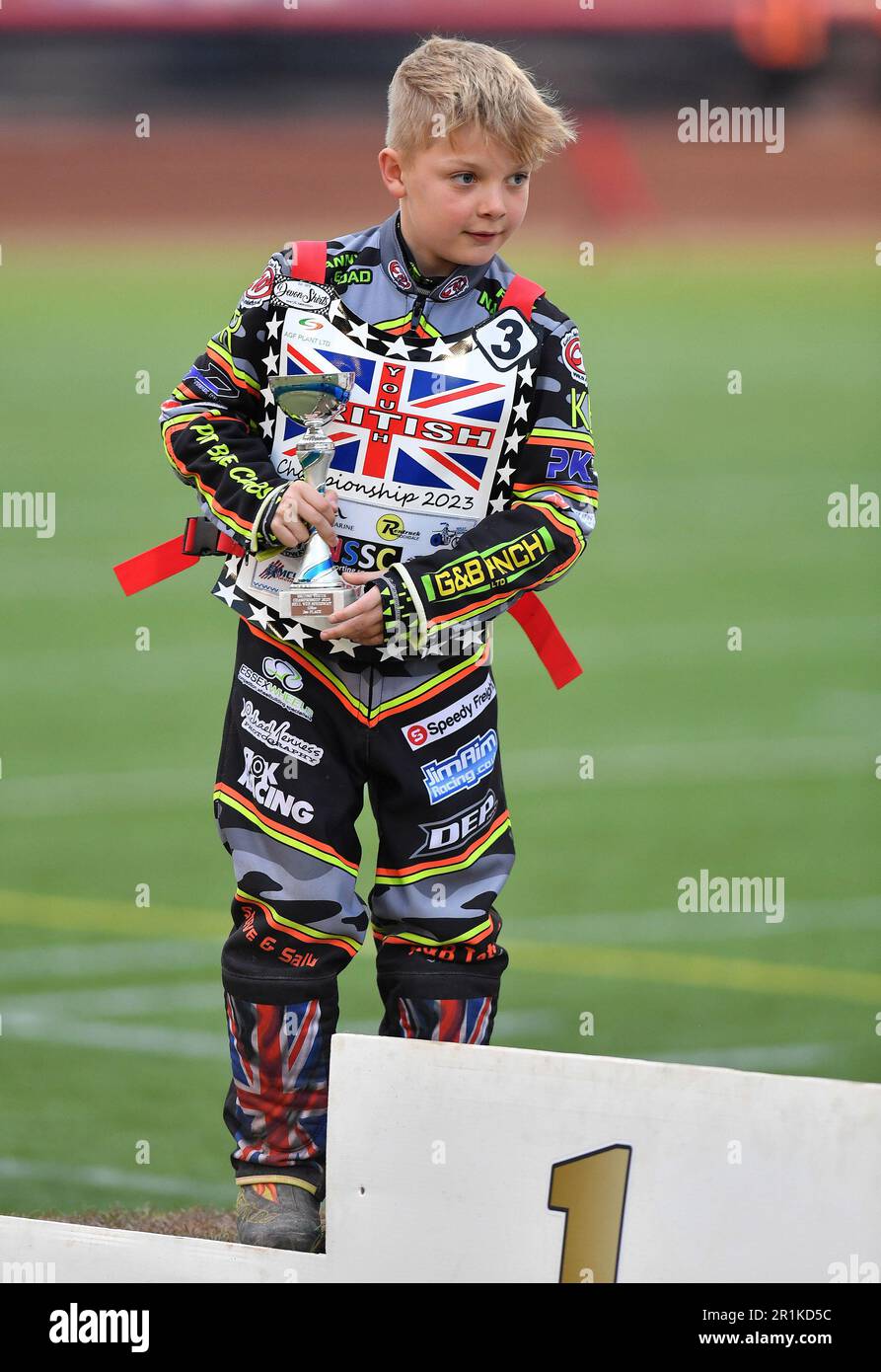 Archie Rolph during the British Youth Championships at the National Speedway Stadium, Manchester on Friday 12th May 2023. (Photo: John Finch | MI News) Credit: MI News & Sport /Alamy Live News Stock Photo