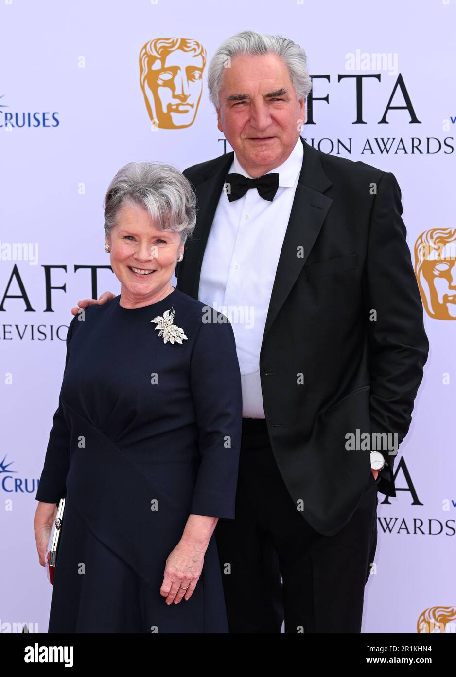 London, UK. 14th May, 2023. London, UK. May 14th, 2023. Imelda Staunton and Jim Carter arriving at the BAFTA Television Awards with P&O Cruises, the Royal Festival Hall, London. Credit: Doug Peters/Alamy Live News Stock Photo