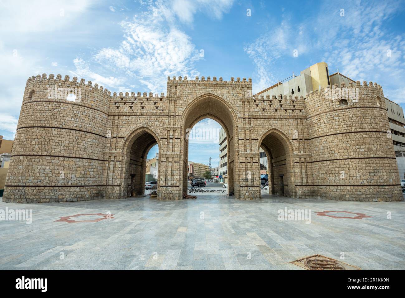 Baab Makkah, ruined fortified Mecca gate, Jeddah, Saudi Arabia Stock