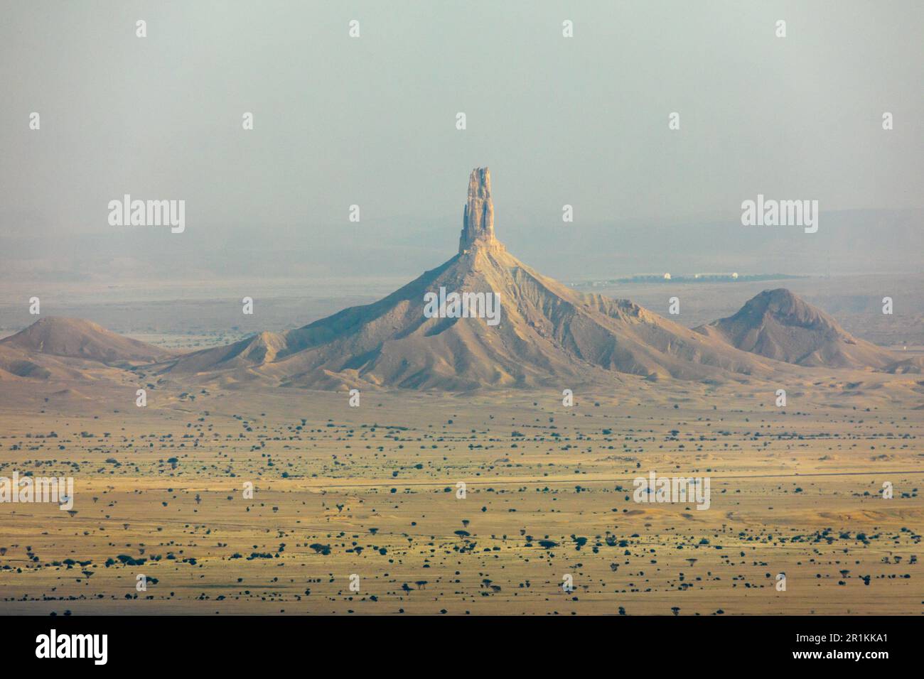 The Jabal Tuwaiq Mountains, with desert landscape, Riyadh, Saudi Arabia Stock Photo