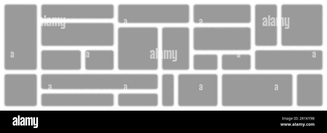 Collection of realistic rectangular shadows. Transparent square page ...