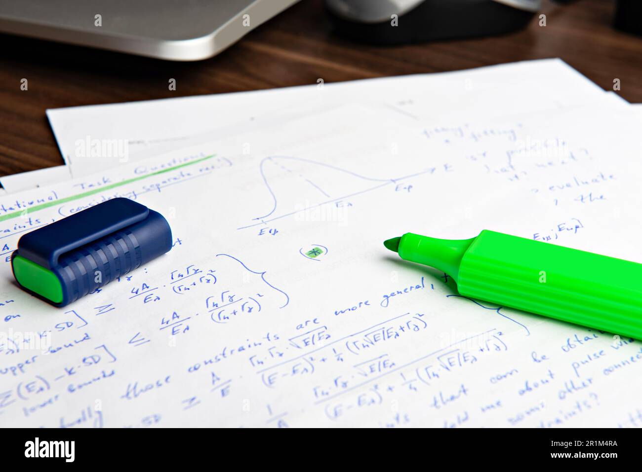 Mathematical calculations written green hi-res stock photography and ...