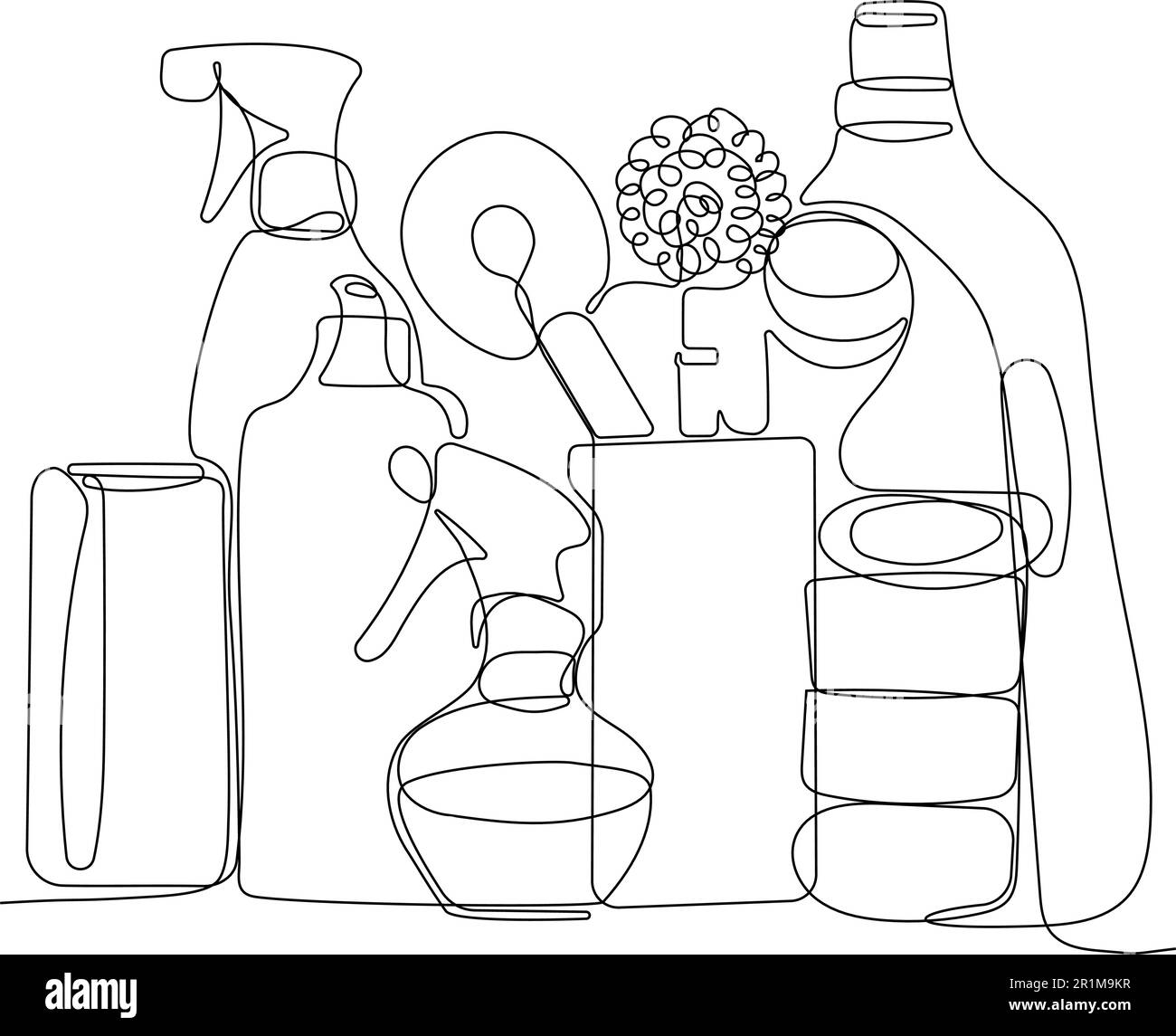 Home cleaning service landing page design concept, illustration of