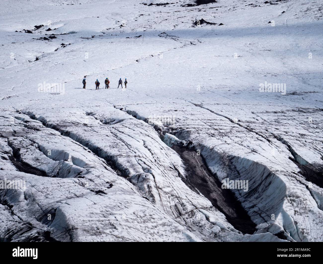 Image showcasing A breathtaking landscape featuring snow-capped mountains and a glacier ...