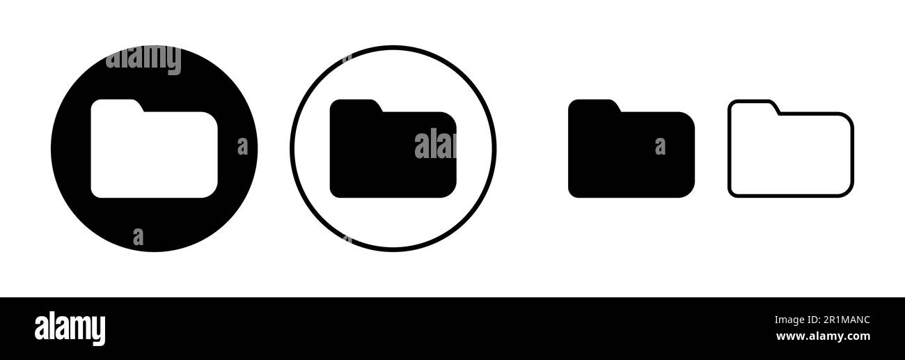 Folder icon vector. document folder icon Stock Vector Image & Art - Alamy