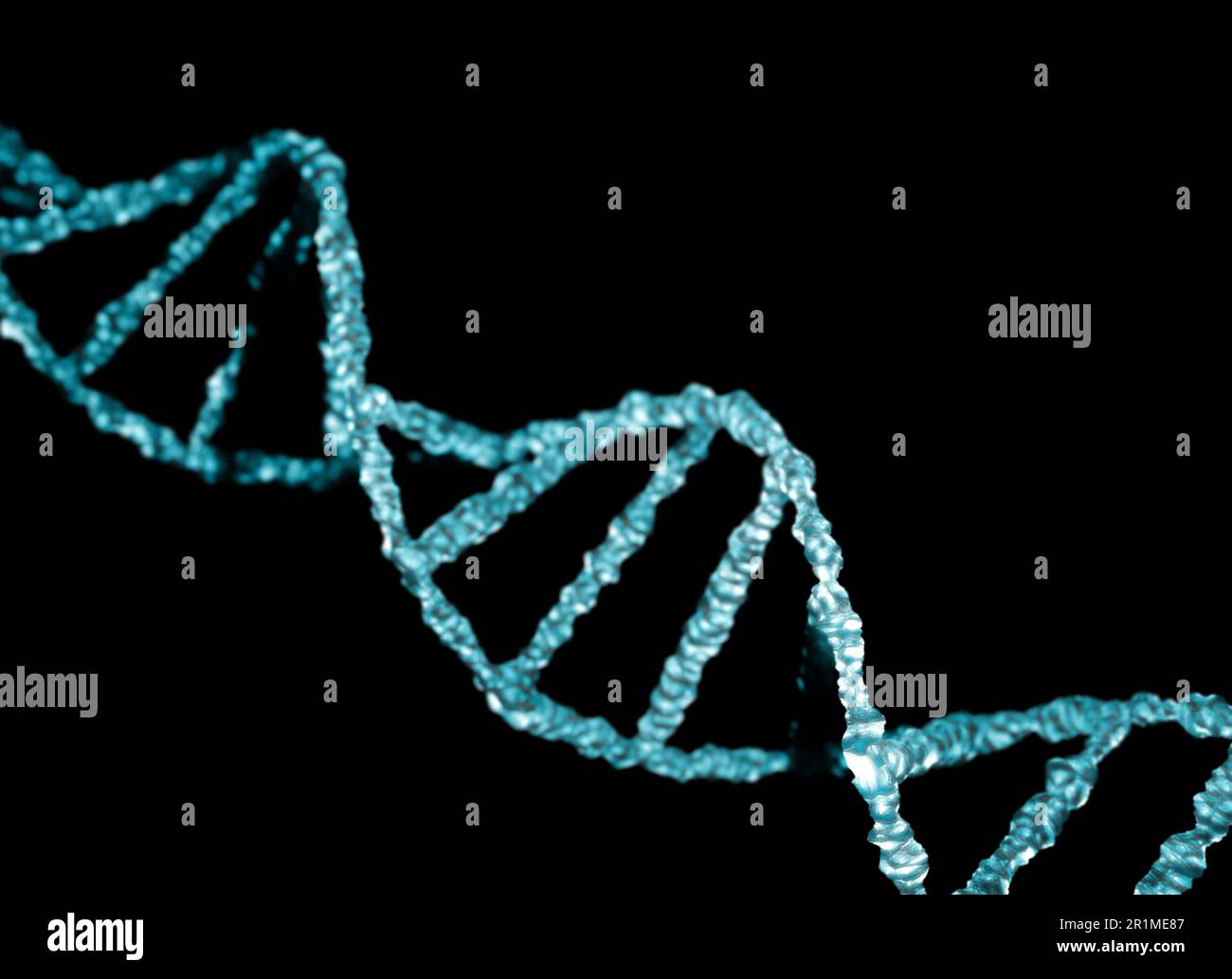 Structure of DNA on dark background. Illustration Stock Photo - Alamy
