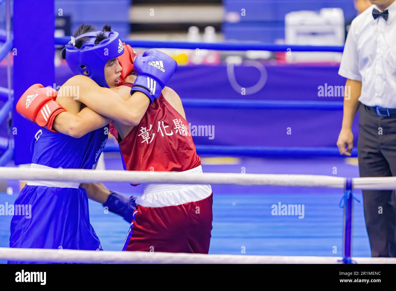 Taipei, OCT 20 2023 Boxing competition of The National Games Stock Photo Alamy