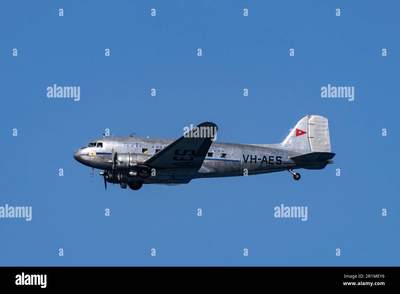 Trans Australian Airlines Douglas DC3 aircraft Stock Photo