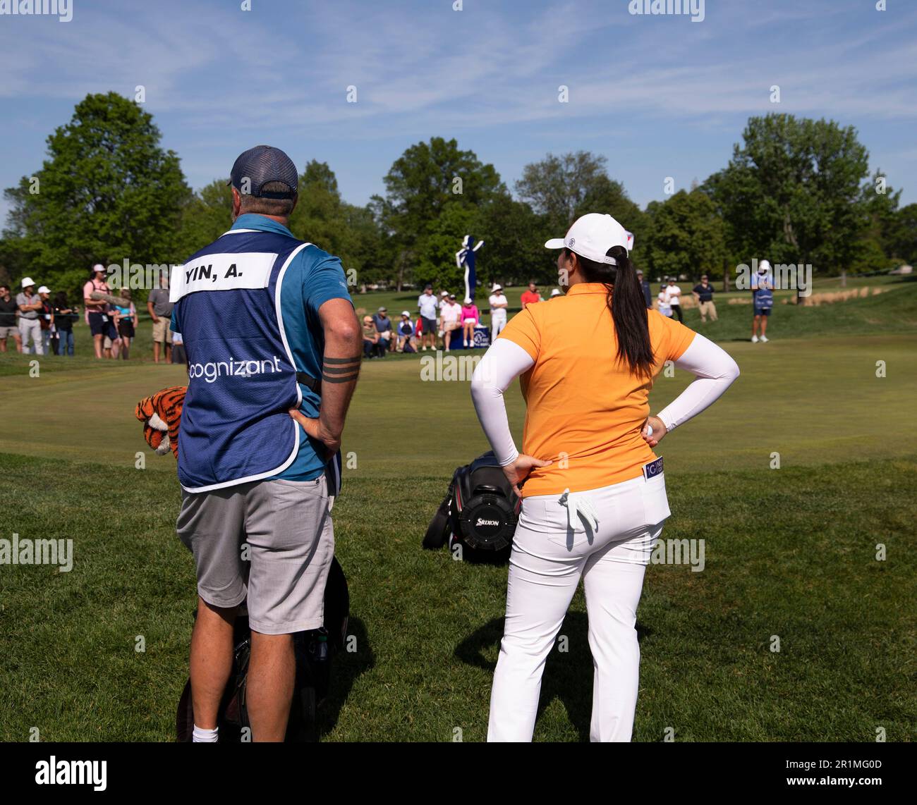 Clifton, NJ. 14th May, 2023. Final day of play and playoff at the Cognizant Founders Cup 2023