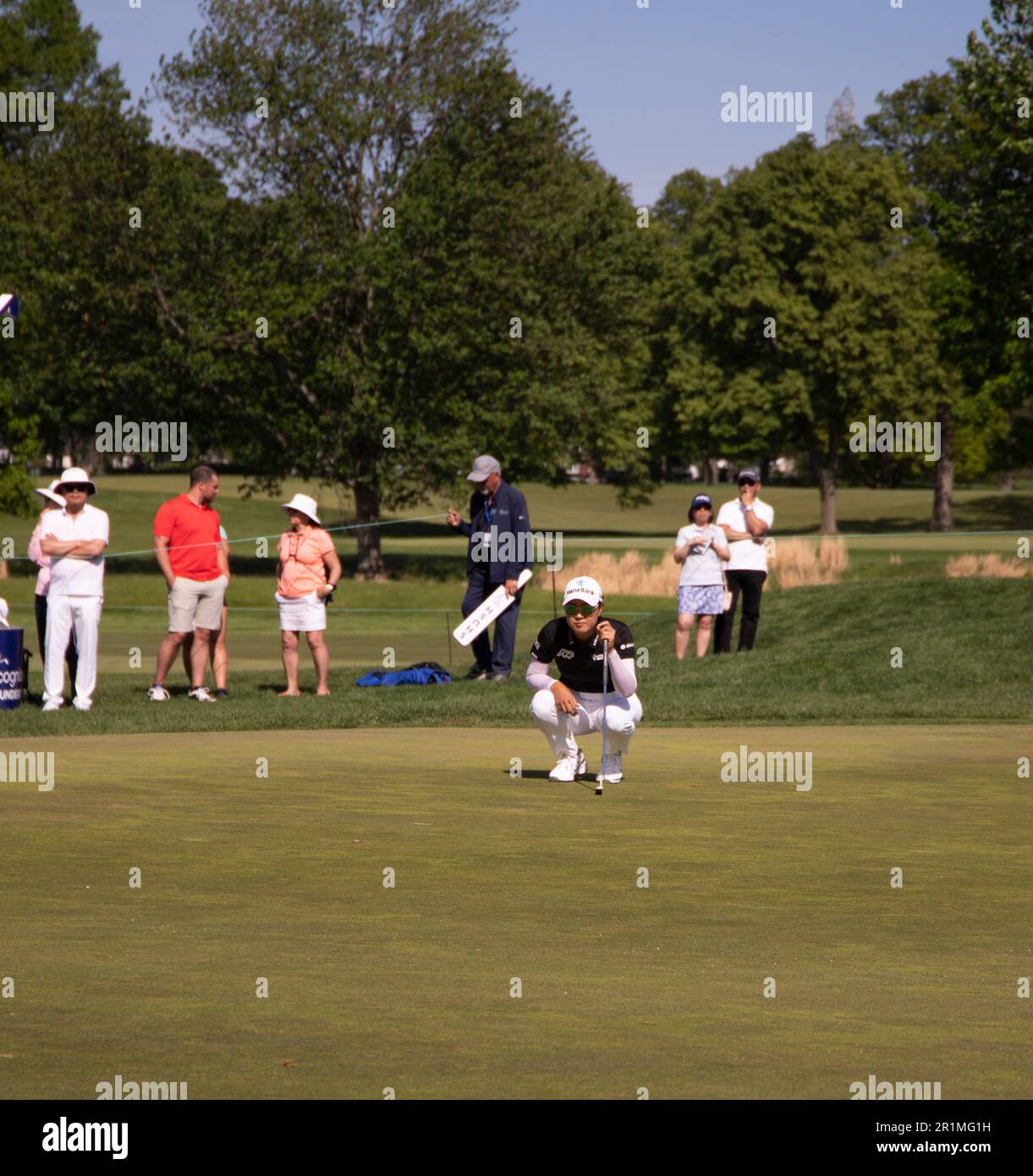 Clifton, NJ. 14th May, 2023. Final day of play and playoff at the Cognizant Founders Cup 2023