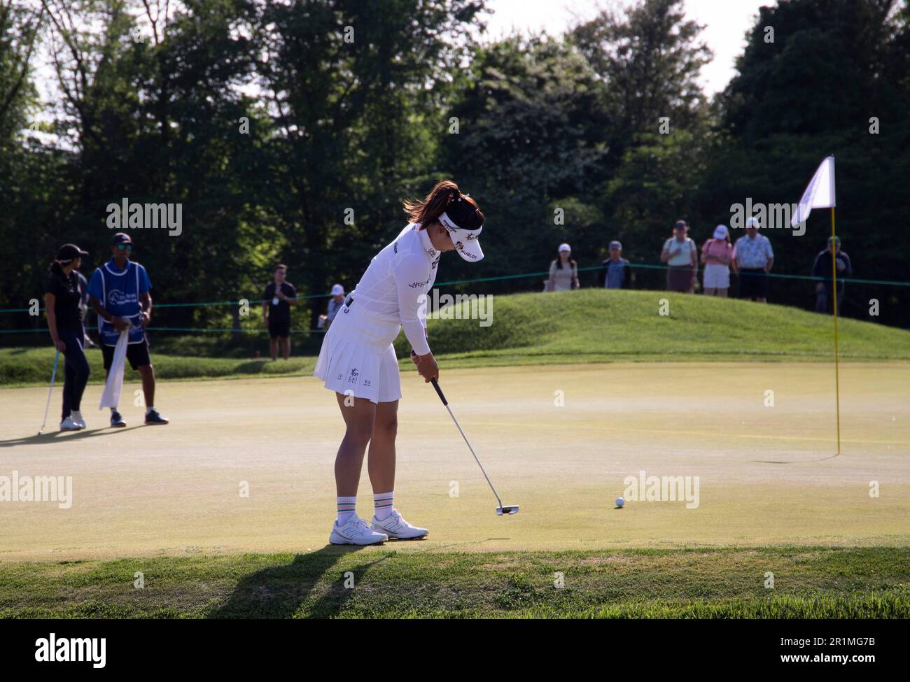 Clifton, NJ. 14th May, 2023. Final day of play and playoff at the Cognizant Founders Cup 2023