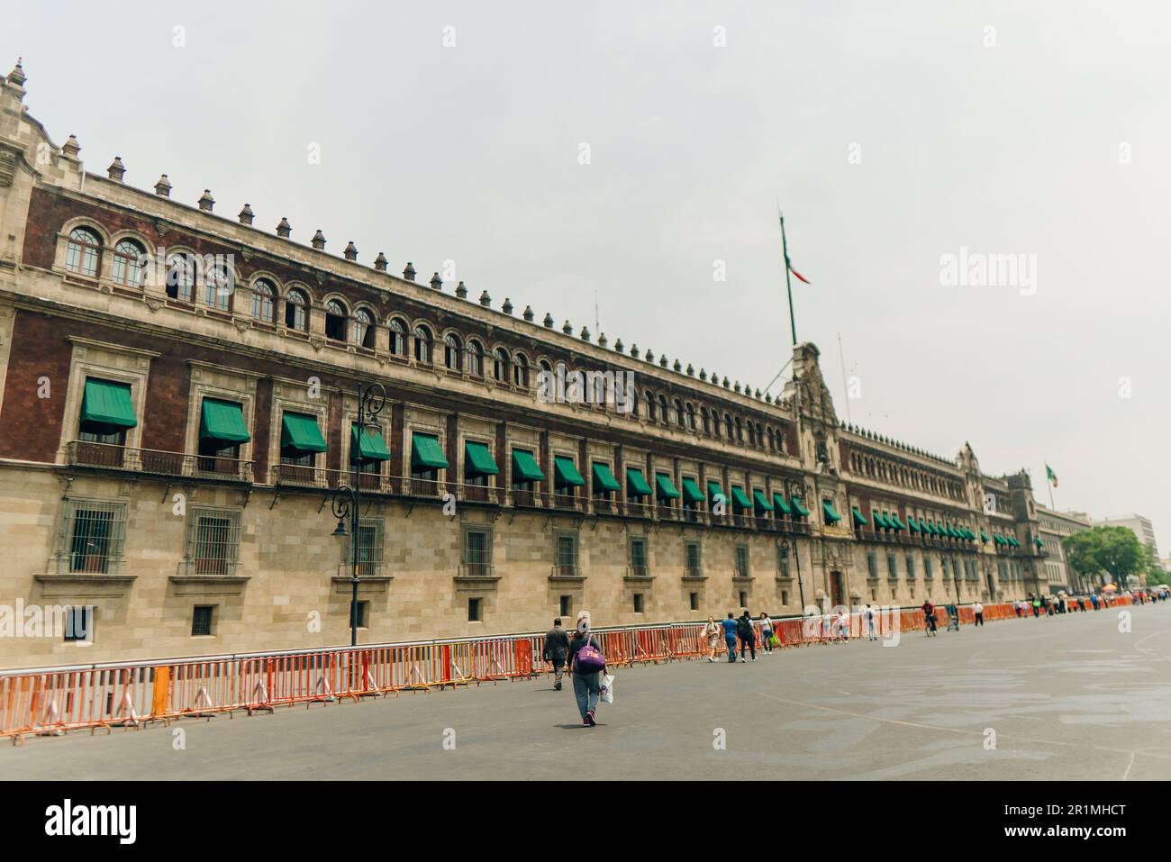 Zocalo Constitution Square and National Palace Spanish Palacio Nacional, Mexico City CDMX may