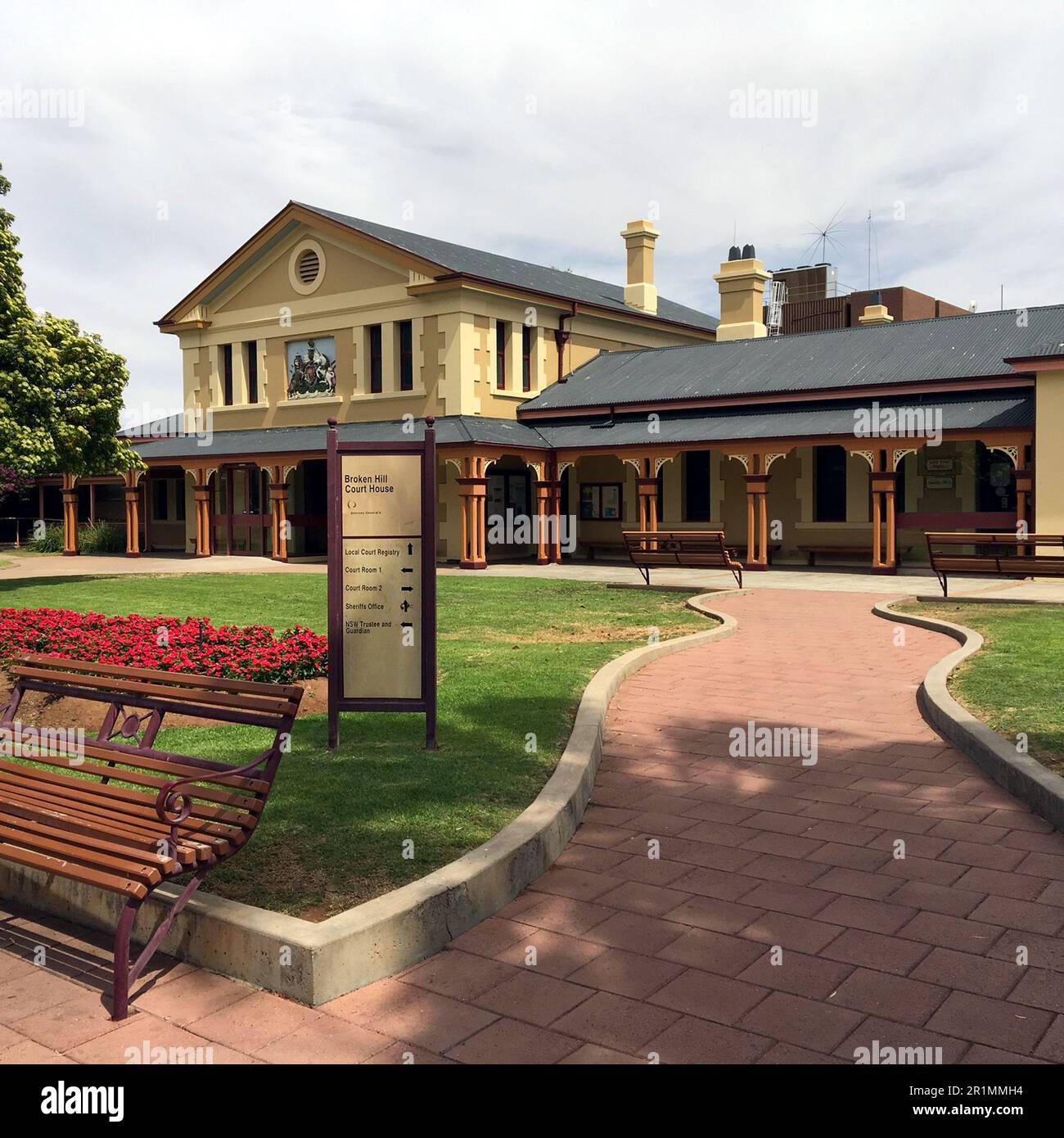 Broken Hill Court House erected 1889. NSW Australia Stock Photo