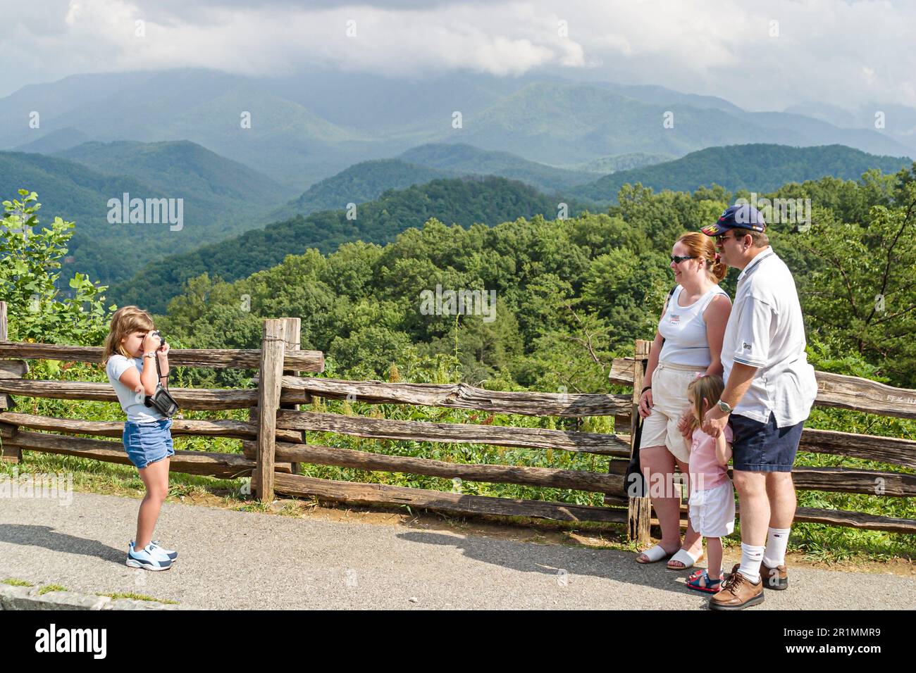 Tennessee Great Smoky Mountains National Park,Federal land,nature,natural,scenery,countryside,historic preservation,public,recreation,visitors travel Stock Photo