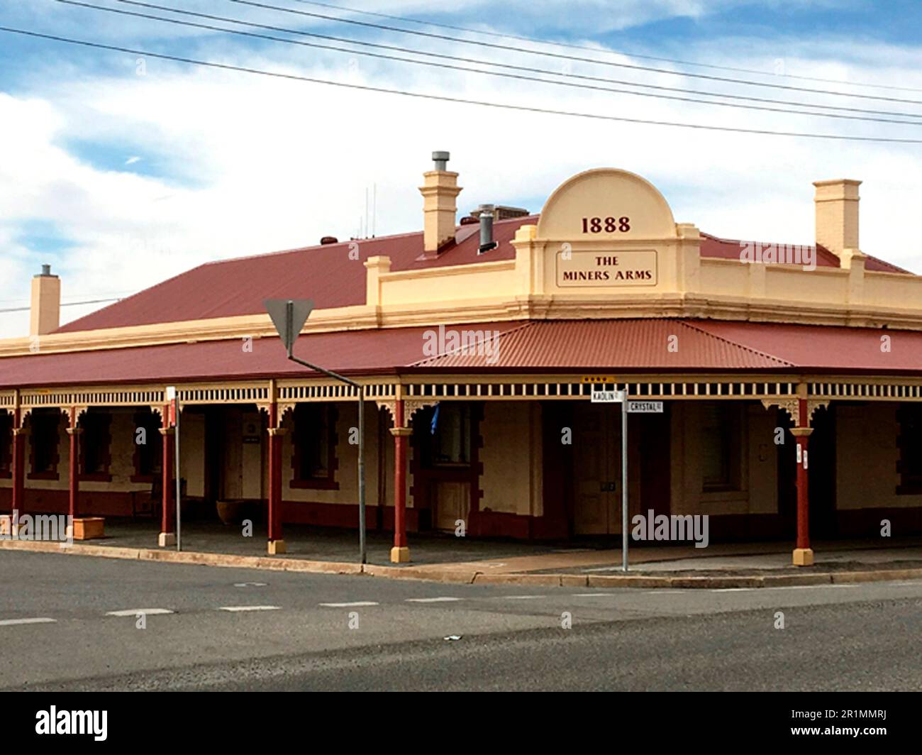 The Miners Arms pub in Broken Hill, built in 1888, NSW Australia Stock Photo