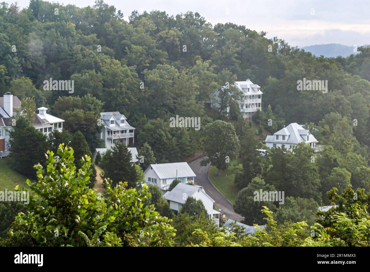 Tennessee Smoky Mountains Sevierville,Hidden Mountain Resort rental homes houses, Stock Photo