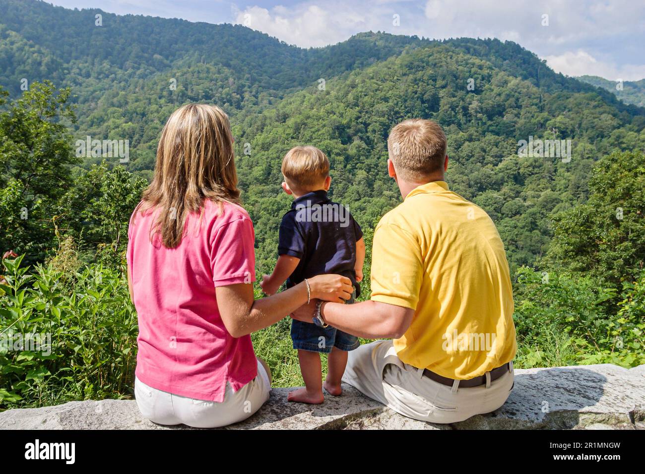 Tennessee Great Smoky Mountains National Park,Federal land,nature,natural,scenery,countryside,historic preservation,public,recreation,visitors travel Stock Photo