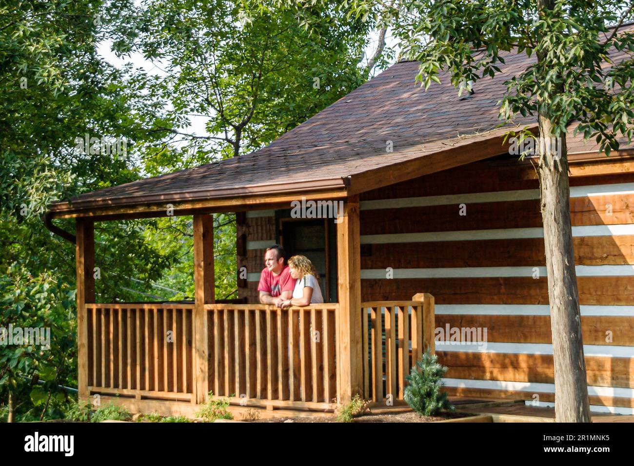 Sevierville Tennessee,Smoky Mountains,Hidden Mountain Resort,visitors travel traveling tour tourist tourism landmark landmarks culture cultural,vacati Stock Photo