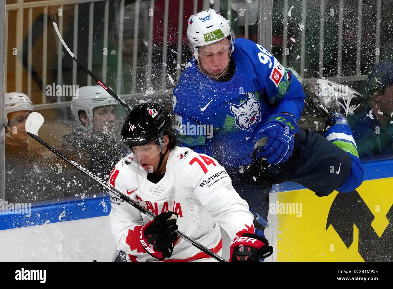 2023 IIHF Ice Hockey World Championship: Slovenia vs. Czech Republic-Xinhua