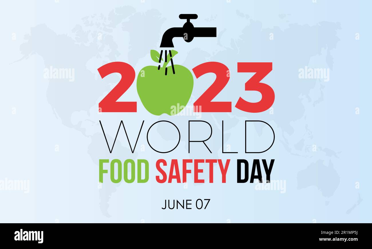 2023 Concept World Food Safety Day vector design illustration. Healthy habit awareness banner