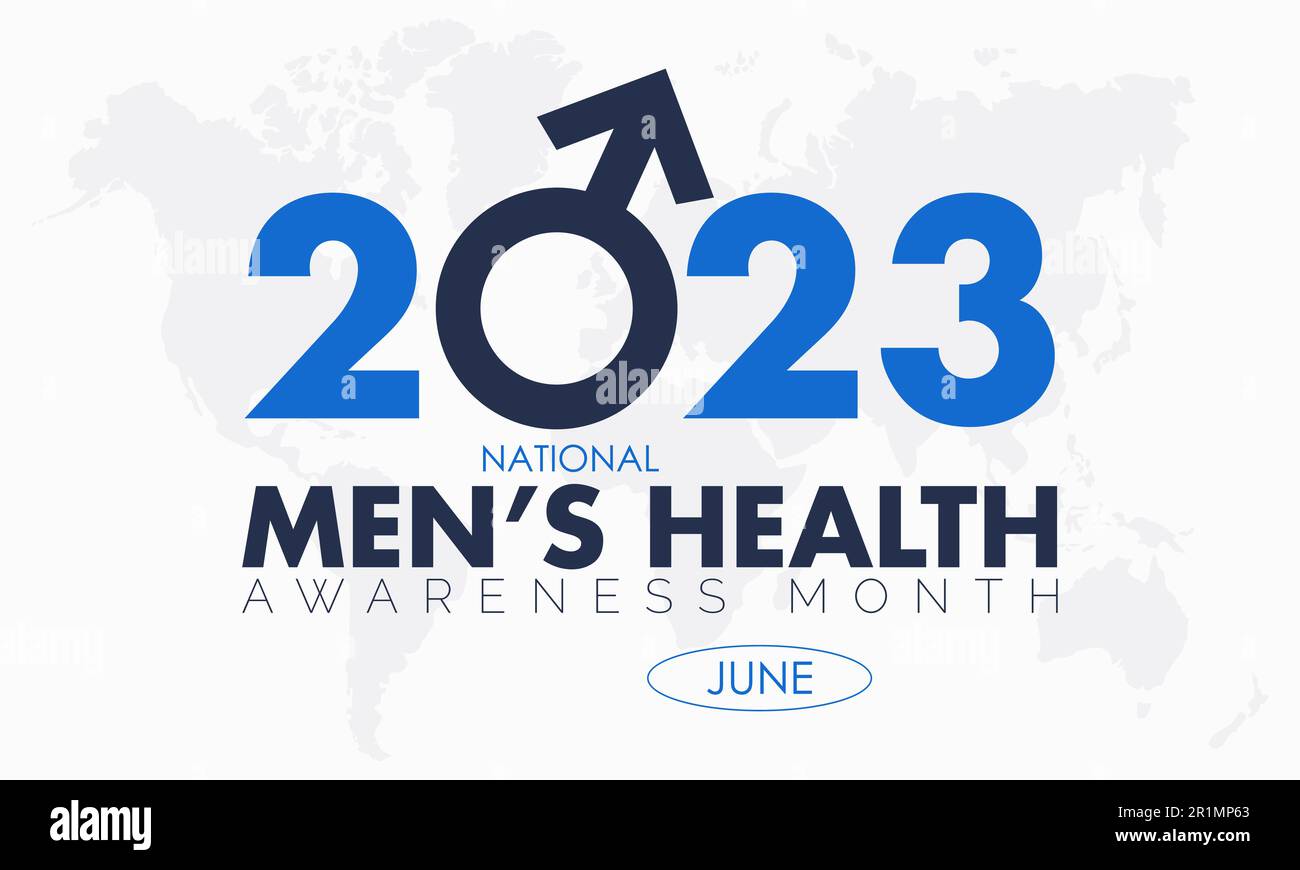 2023 Concept National Men’s Health Month health awareness vector illustration banner template