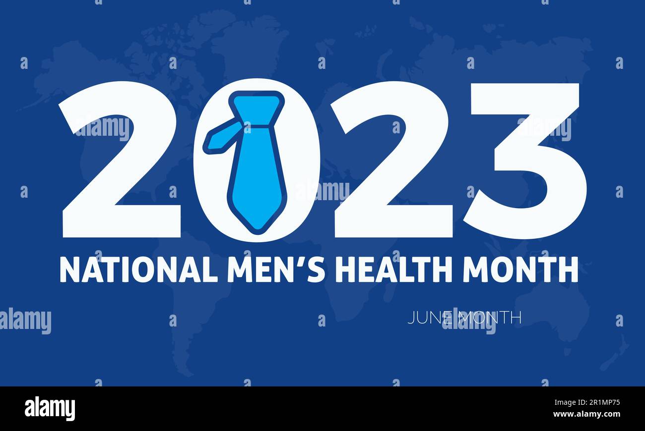 2023 Concept National Men’s Health Month health awareness vector
