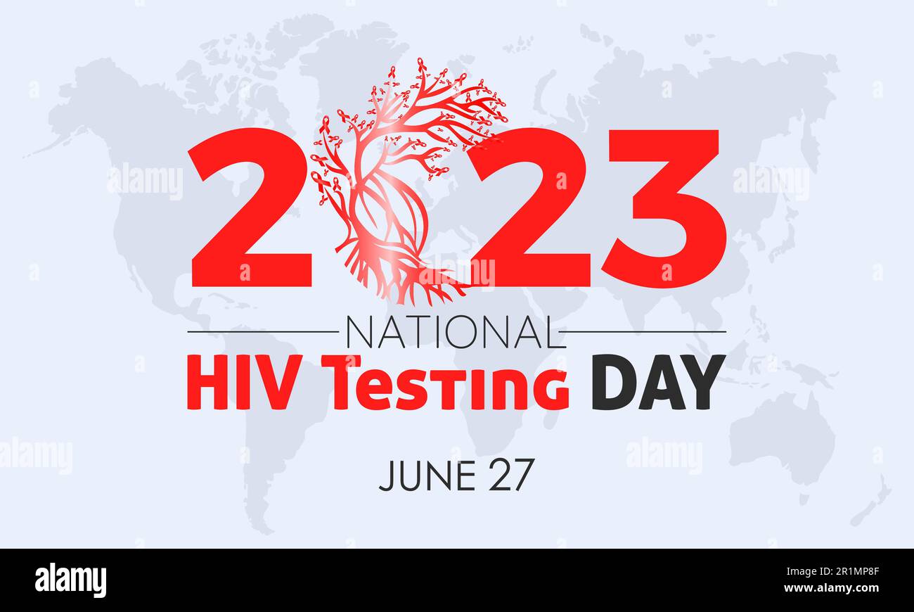 2023 Concept National HIV Testing Day health care concept vector banner