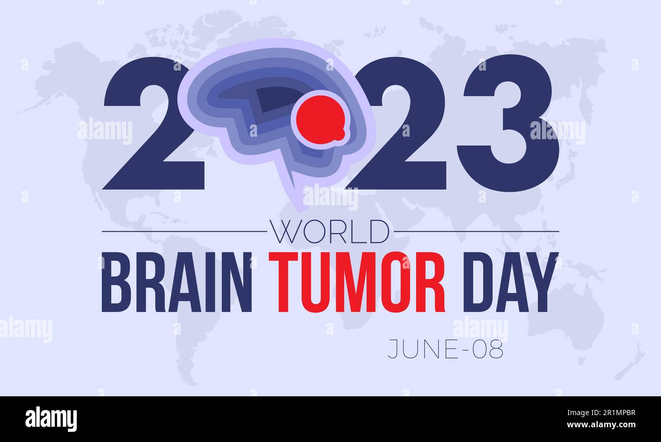 2023 Concept World Brain Tumor Day vector illustration awareness banner template Stock Vector