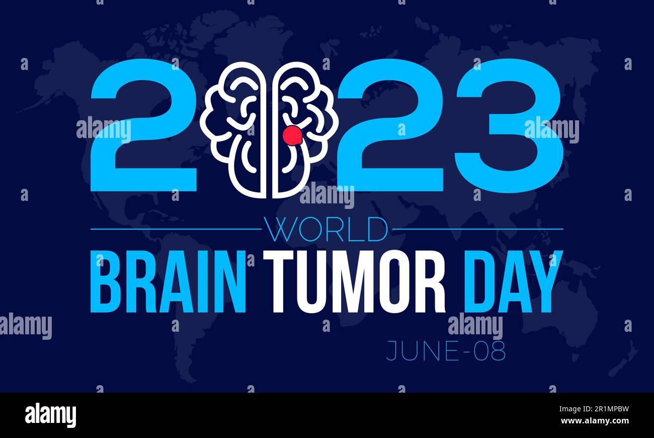2023 Concept World Brain Tumor Day vector illustration awareness banner template Stock Vector