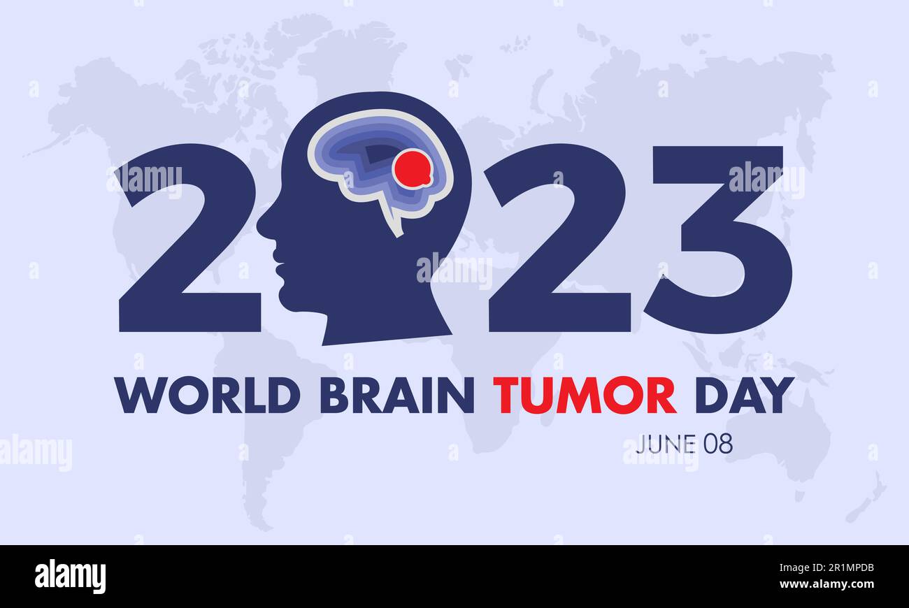 2023 Concept World Brain Tumor Day vector illustration awareness banner template Stock Vector