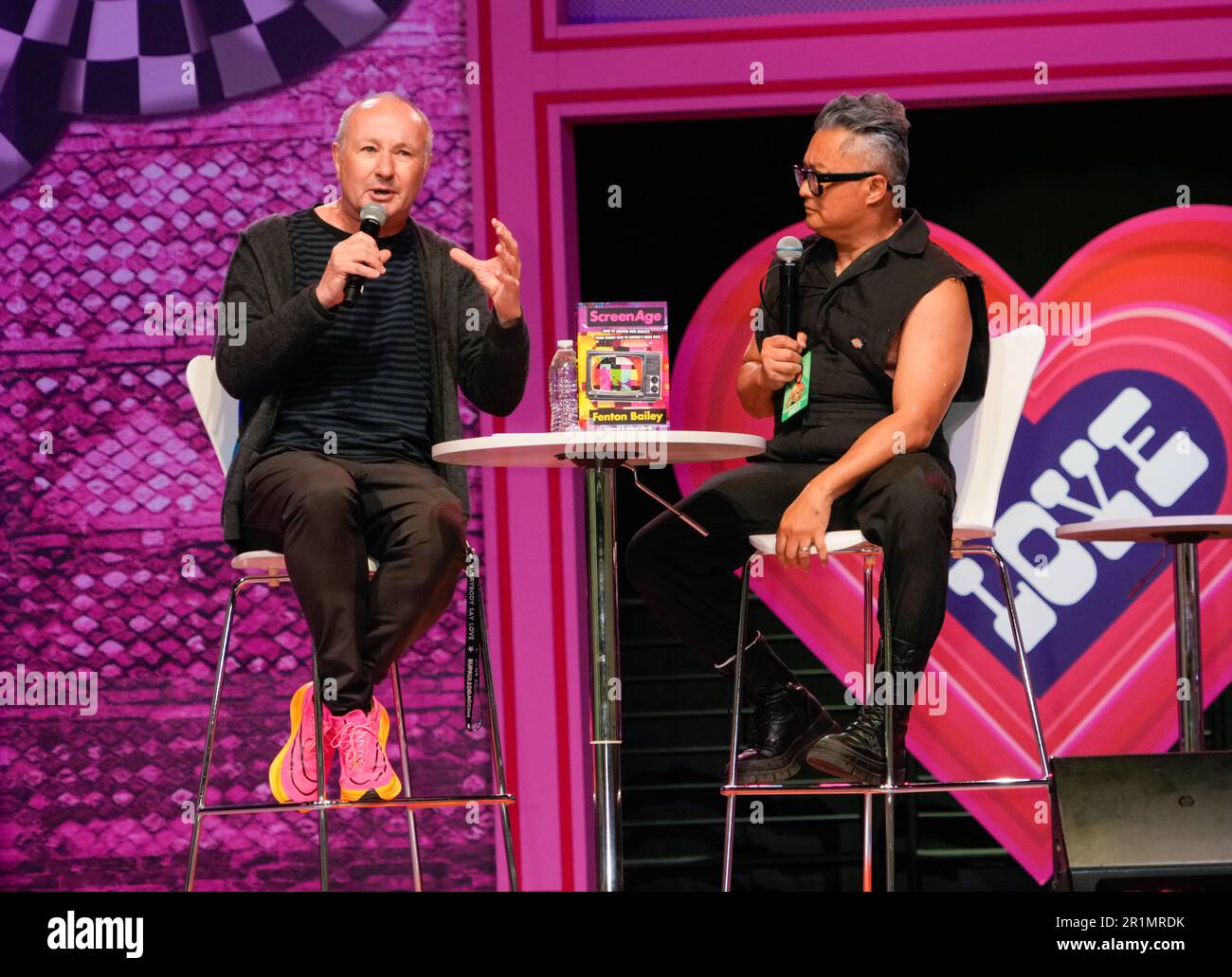 Los Angeles, CA, USA. 12th May, 2023. Fenton Bailey, Alec Mapa during the 2023 Rupaul DragCon, Day 1, held at the LA Convention Center in Los Angeles, California, Friday, May 12, 20223 Credit: Jennifer Graylock/Alamy Live News Stock Photo