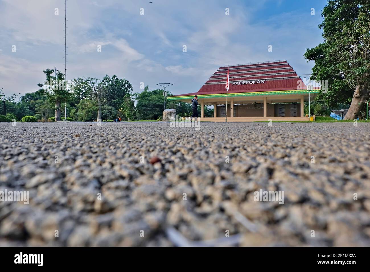 May 11, 2023 Depok City, Indonesia, parks and landmarks in Depok Town Square, West Java, Indonesia Stock Photo