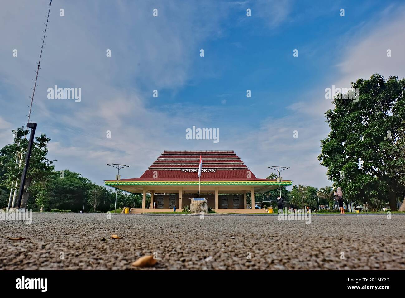 May 11, 2023 Depok City, Indonesia, parks and landmarks in Depok Town Square, West Java, Indonesia Stock Photo