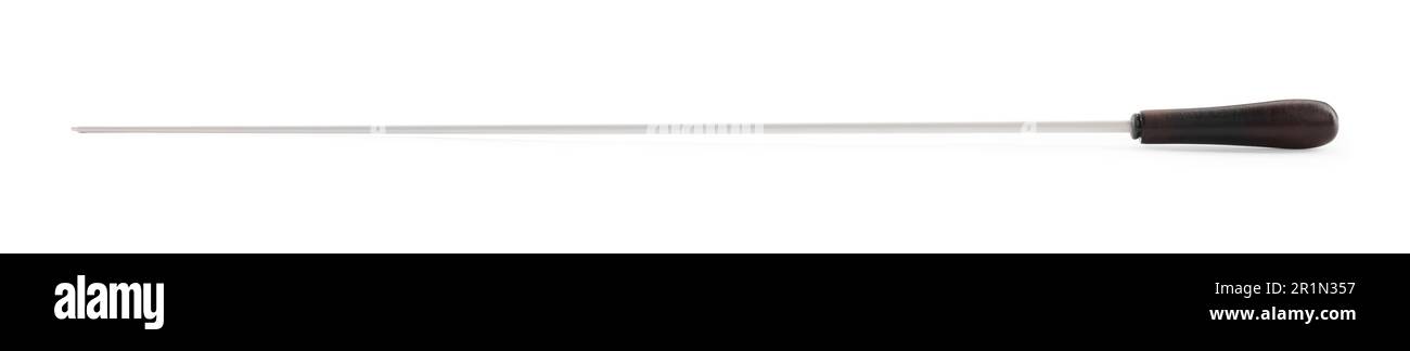 Conductor's baton isolated on white. Musical equipment Stock Photo - Alamy