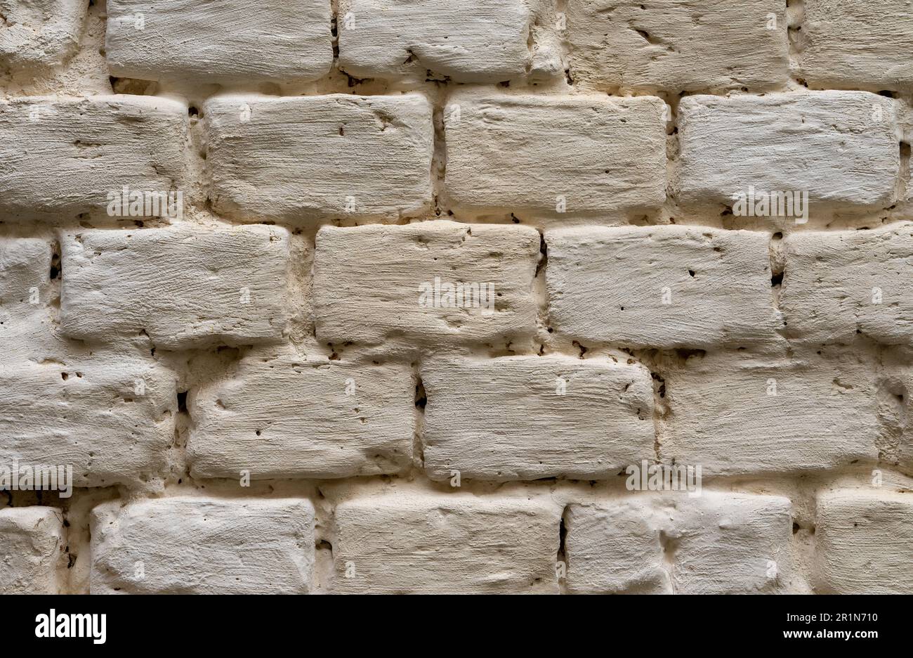 old white brick wall background Stock Photo