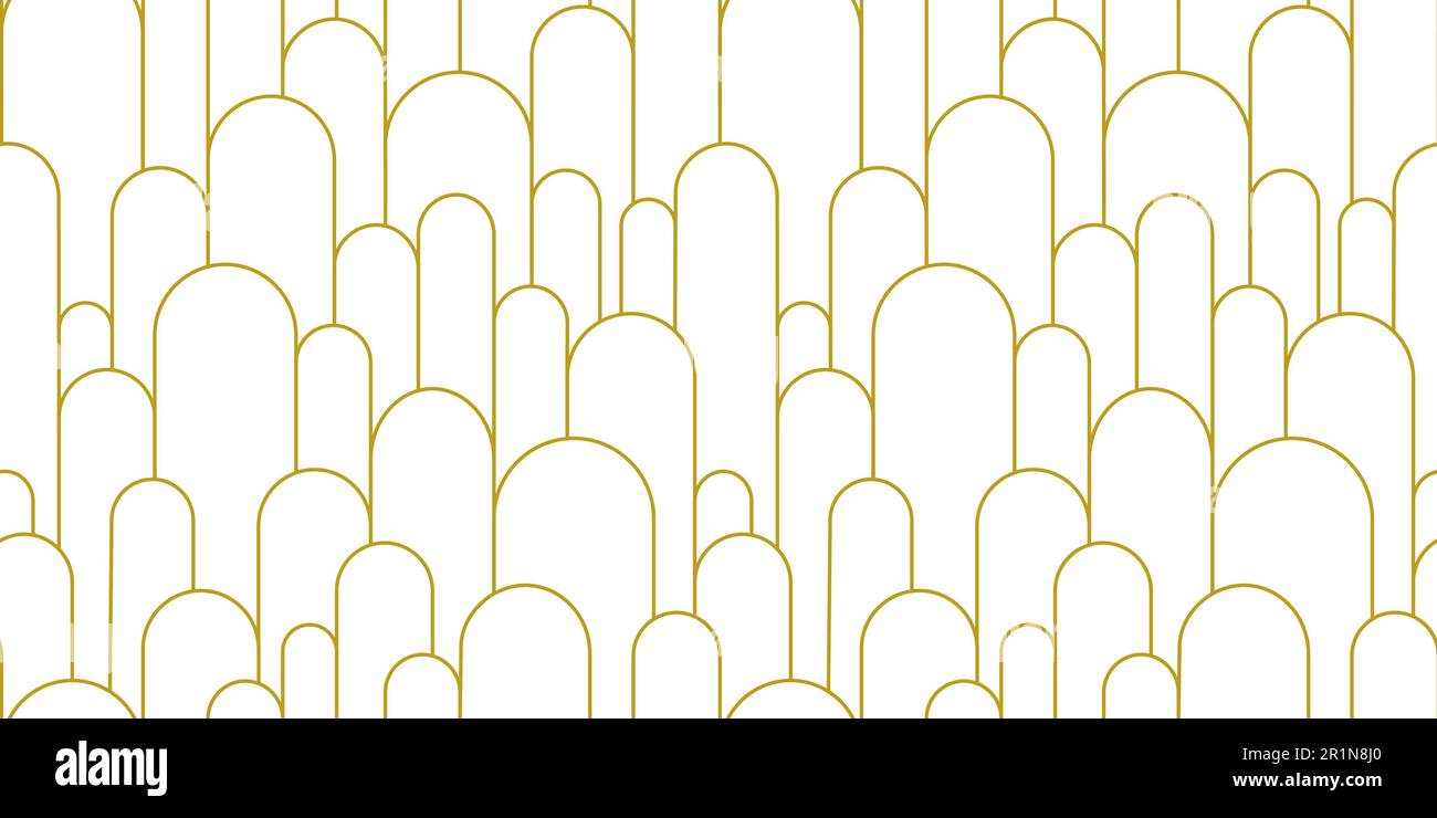 Boho arch seamless pattern. Geometric art deco simple background