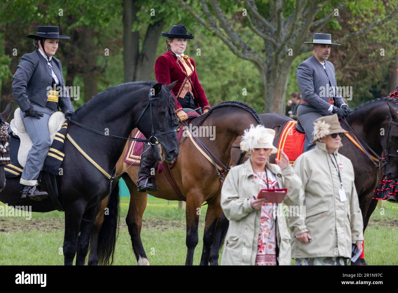 PHOTO:JEFF GILBERT 13th May 2023. Riders participate in the Class 114 Purebred PRE, PRE Fusion ands PRE Associated Breeds - Ridden (Spanish) at this y Stock Photo