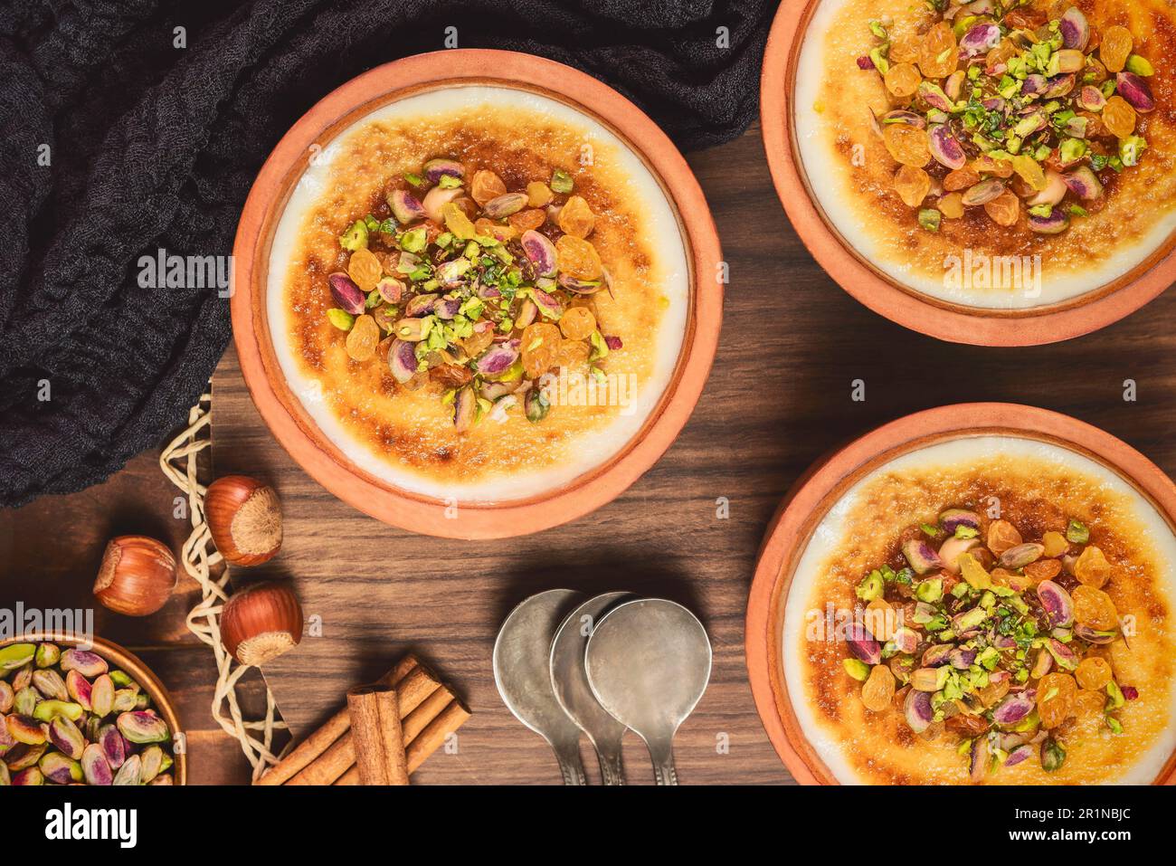Arabic Cuisine; Traditional Egyptian dessert &amp;quot;Om Ali&amp;quot; or &amp;quot;Umm Ali&amp;quot; of ...