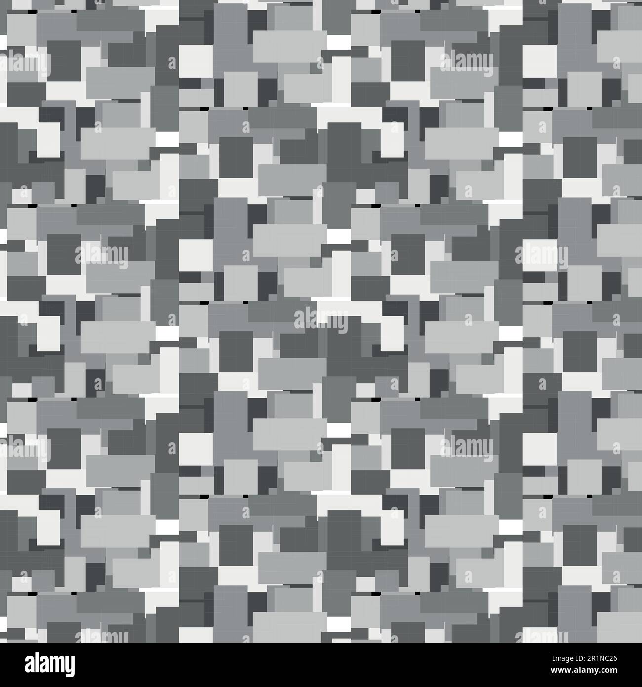 Grayscale Pixels Noise Mosaic Seamless Pattern Illustration Vector Stock Abstract Stock Vector