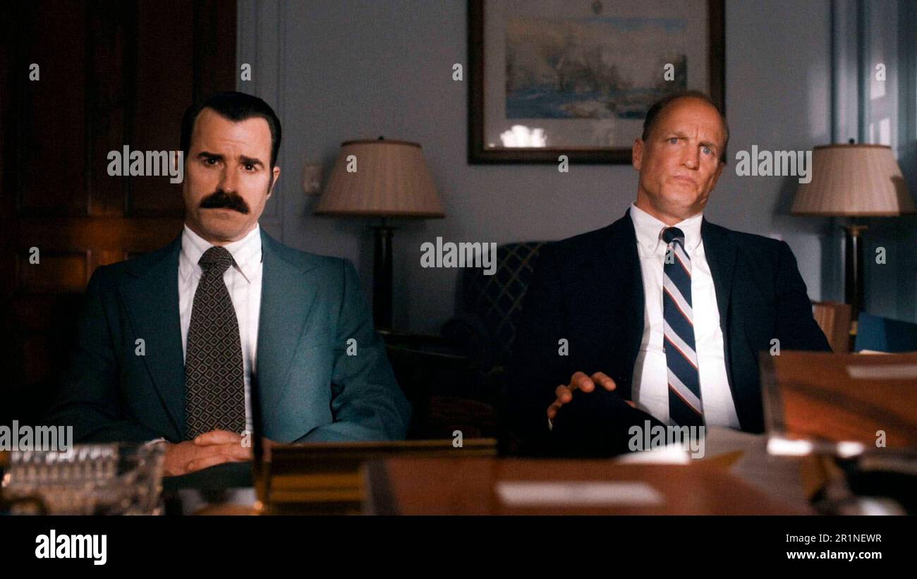 WOODY HARRELSON and JUSTIN THEROUX in WHITE HOUSE PLUMBERS (2023