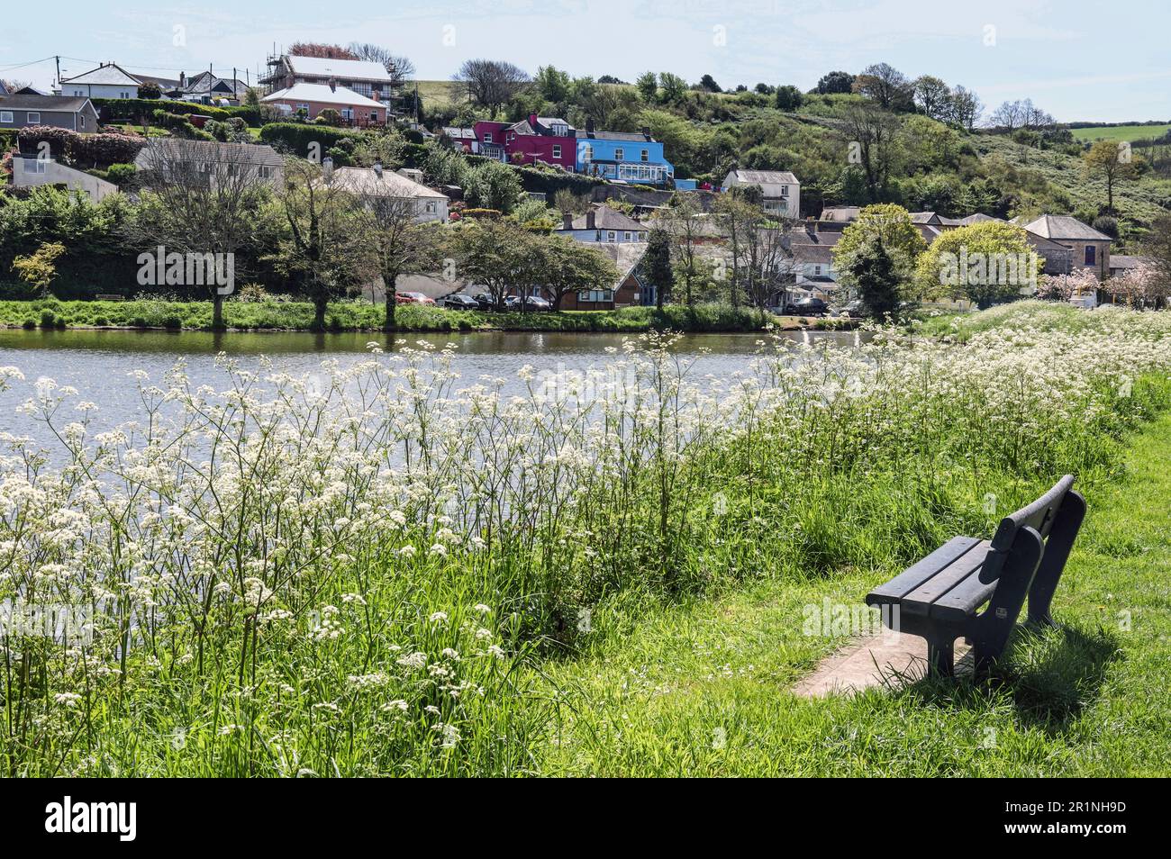 Houses at Greenland and Higher Anderton Road, Millbrook seen over the