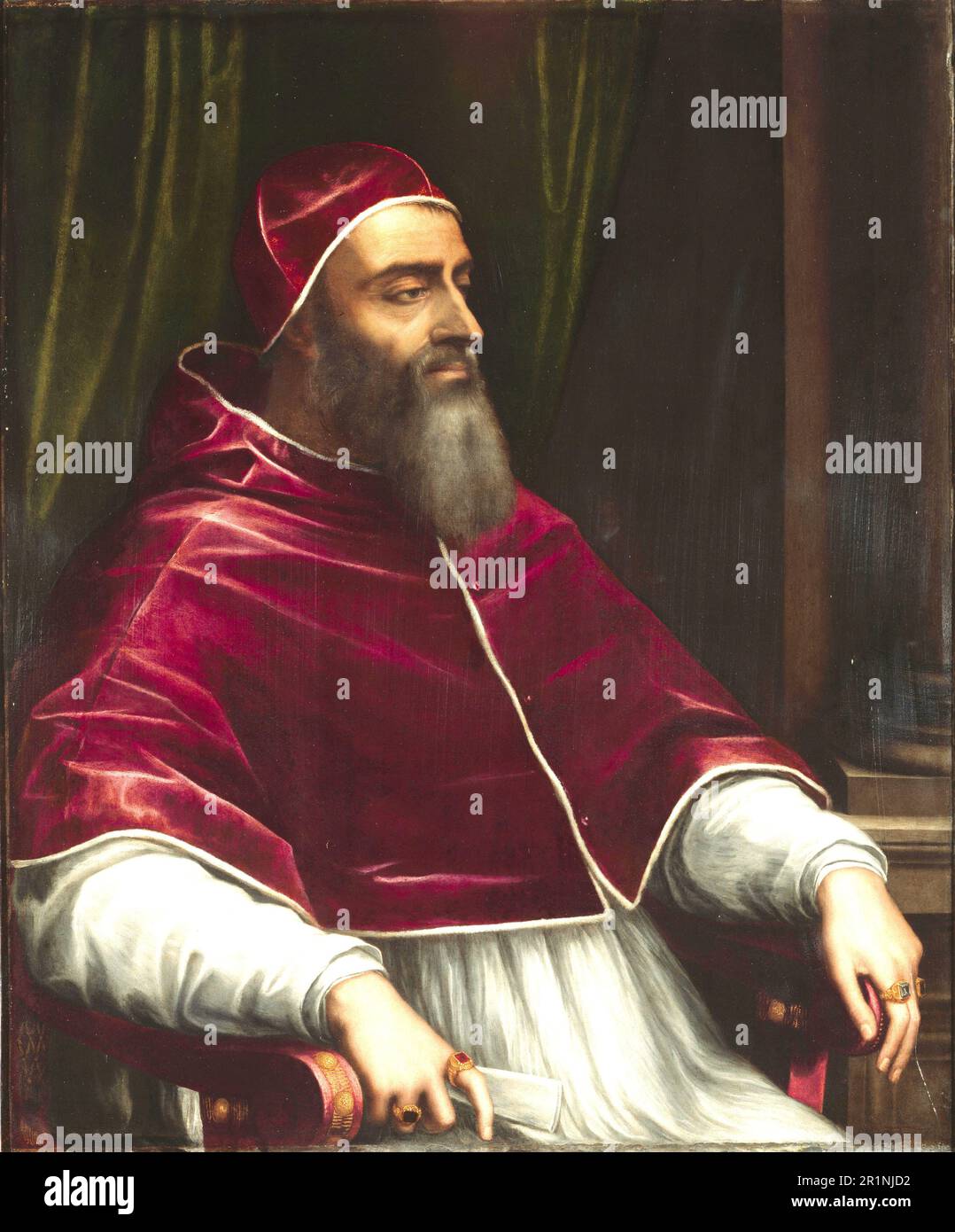 Clement VII, Giulio de' Medici, May 26, 1478 to September 25, 1534, of the Medici family was Pope from November 18, 1523 until his death, Historical, digitally restored reproduction from a 19th century original  /  Clemens VII., Giulio de’ Medici, 26. Mai 1478 bis 25. September 1534, aus der Familie der Medici war vom 18. November 1523 bis zu seinem Tode Papst, Historisch, digital restaurierte Reproduktion von einer Vorlage aus dem 19. Jahrhundert Stock Photo