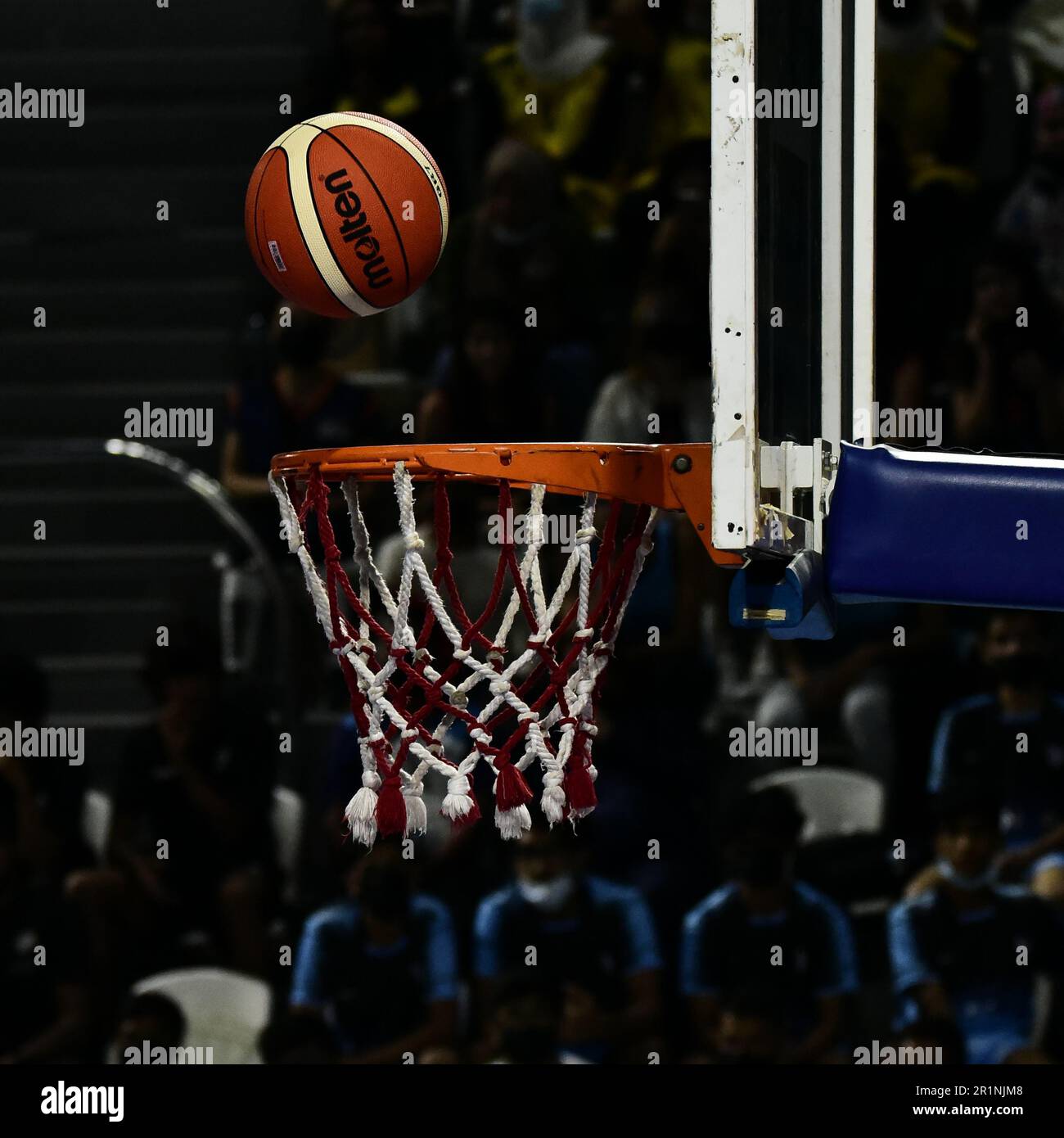 A basketball going for the hoop Stock Photo - Alamy