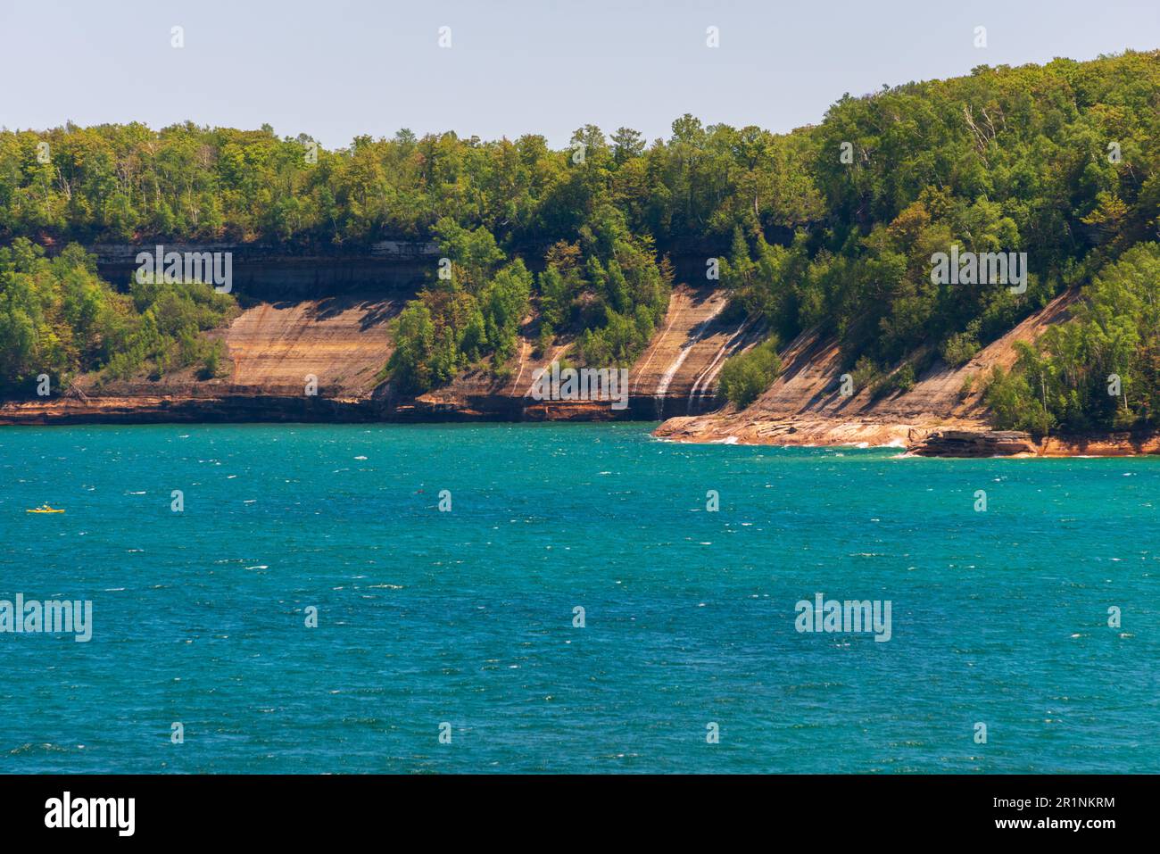 Pictured Rocks National Lakeshore in Michigan Stock Photo Alamy