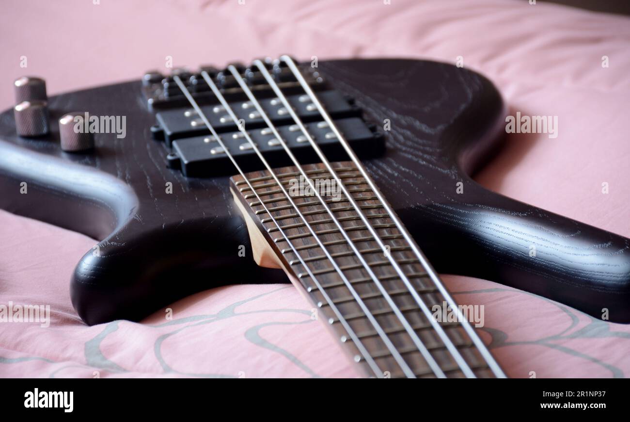 5 Strings Bass Guitar Stock Photo Alamy